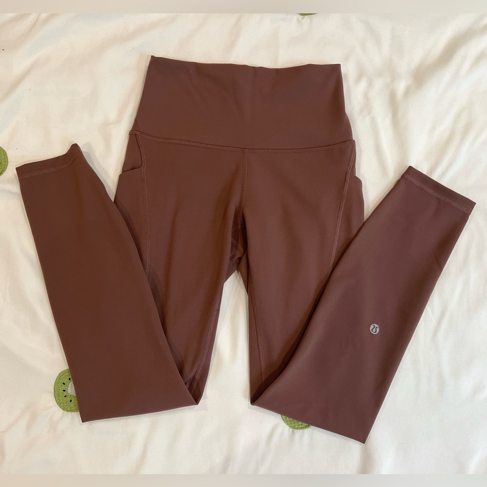 lululemon | Wunder Train High-Rise Tight with Pockets 25", Dark Oxide, Size 4